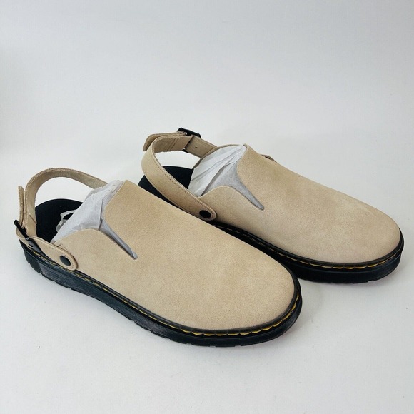 Dr. Martens Carlson Warm‎ Sand Suede Mule / Sandal Men’s Size 10 Women’s Size 11